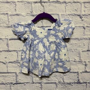 MAISON ME
Baby Rachel Dress, Blue Striped Floral 0-3 months